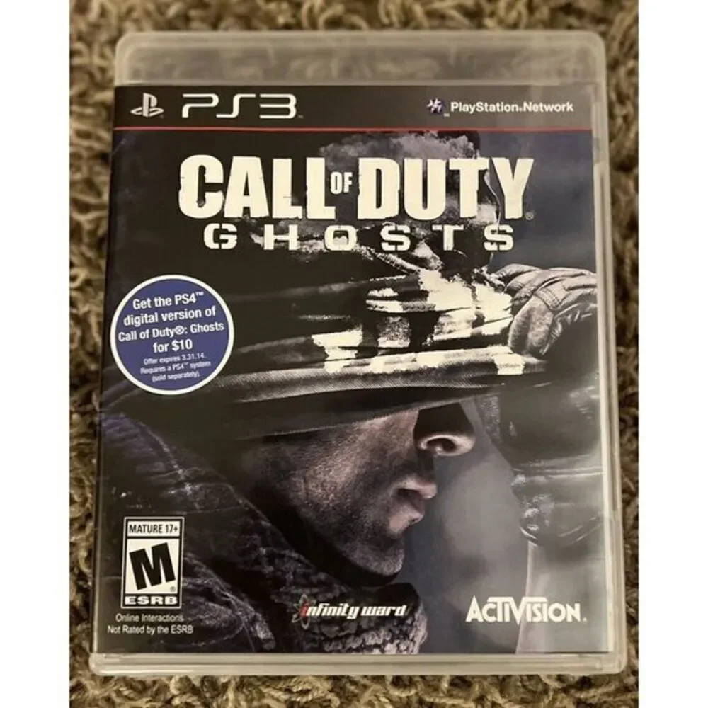 Playstation 3 PS3 Lot 2 Games Call Of Duty Ghosts & Grand Turismo 5‎ XL Edition